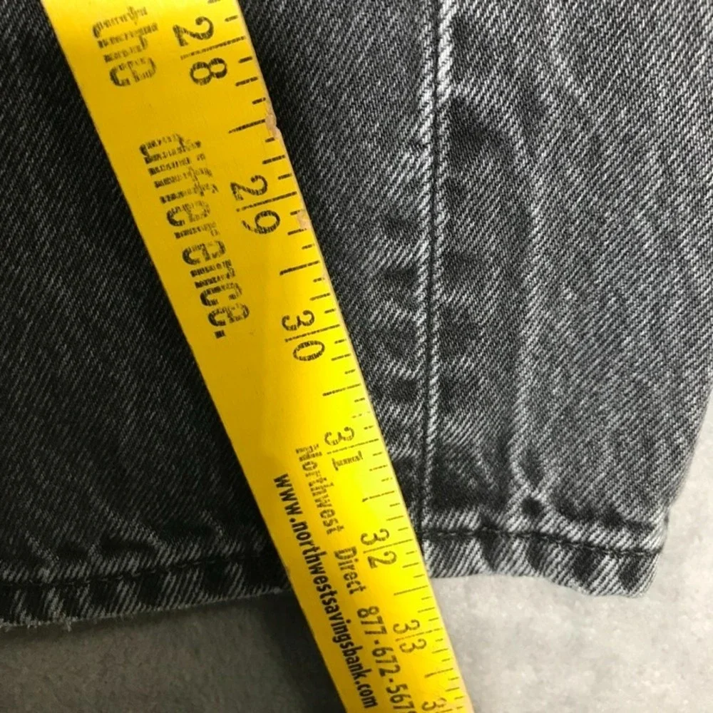 Vintage Y2K Levi's 501 Jeans Men's 34x34 Black Faded Gray Grunge Rock Button Fly